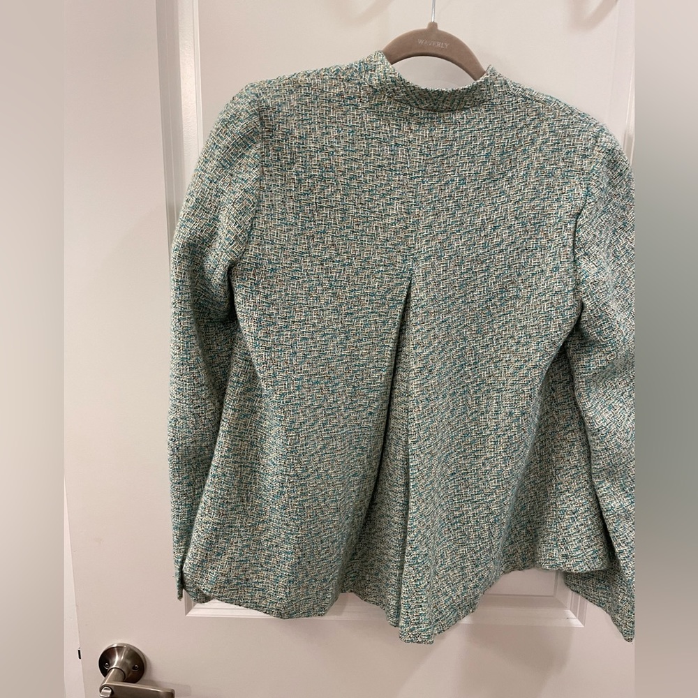 One Button Tweed Blazer - Picture 7 of 8